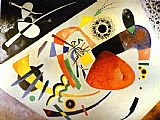 Wassily Kandinsky Canvas Paintings - Red Spot II